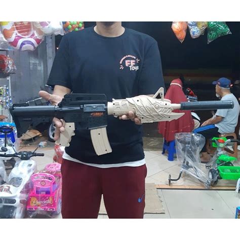 Jual Mainan Tembakan Pistol Senapan Airsoft Gun Spring M Dcobra Di