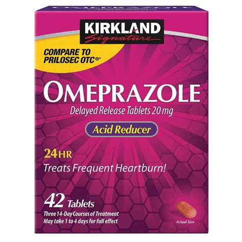 Kirkland Signature Omeprazole 20 Mg 42 Tablets