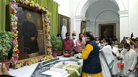 Kolkata West Bengal Chief Minister Mamata Banerjee And Speaker Biman