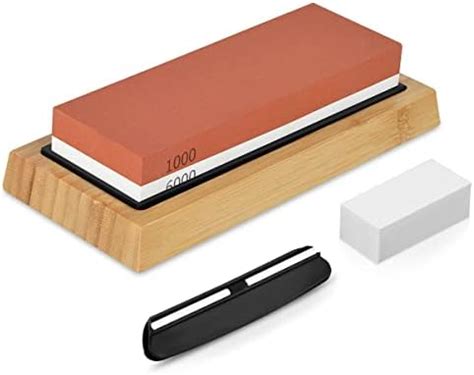 SHAN ZU Whetstone Knife Sharpening Stone Premium 2 Sided Whetstone