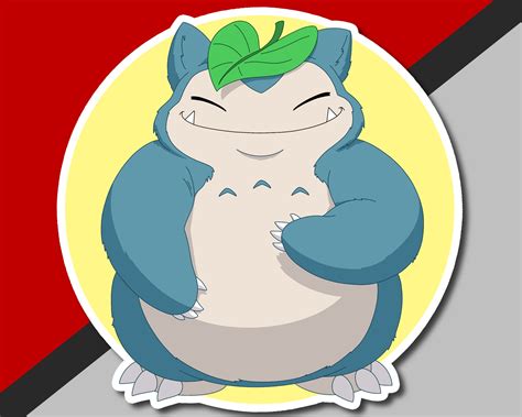 Snorlax Totoro Vinyl Sticker Etsy