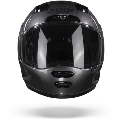 Roof Ro Troyan Black Steel Full Face Helmet Chromeburner