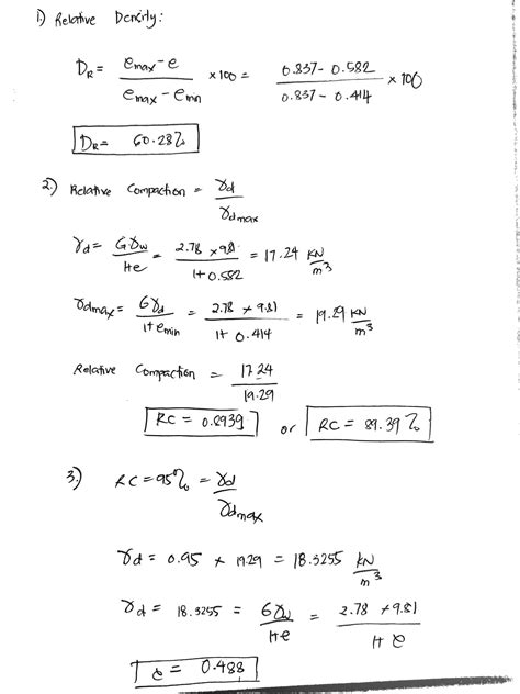 Solved The Maximum And Minimum Void Ratio Of The Sandy Soil Is