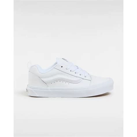 Leather Knu Skool Schuhe Weiß Vans