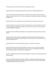 Cybersecurity Docx 10 Essay Questions On The Topic Of Cybersecurity