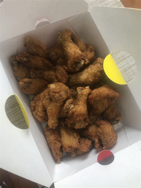 Wings from the local takeout spot, hot sauce on the side : r/Wings