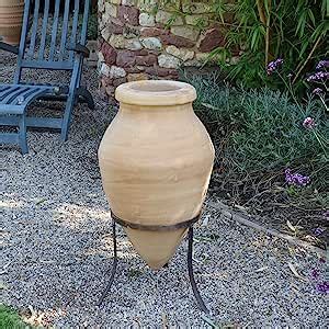 Palatina Werkstatt Exklusive Terracotta Amphore mit Ständer Vitex2 60cm