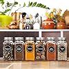 Amazon Aozita Pcs Glass Spice Jars With Labels Oz Empty