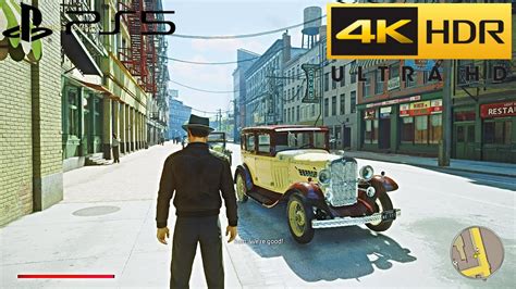 Mafia Definitive Edition PS5 HDR 4K Free Roam Gameplay Next Gen HDR