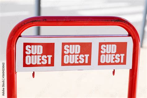 Sud Ouest Logo Sign Of French Newspaper South West Regional Daily Paper