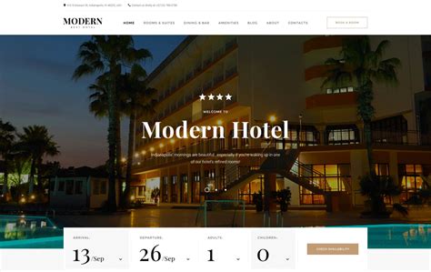 15 Hotel Booking Website Templates To Build Creative Hotels Sites