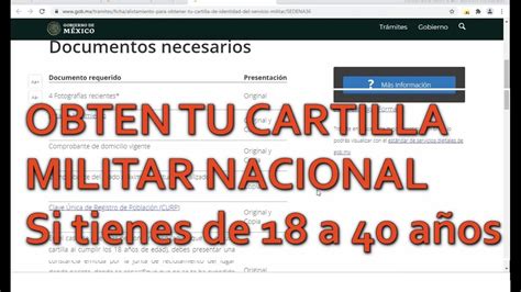 Cartilla Militar Nacional Requisitos Para Tramitarla En Youtube