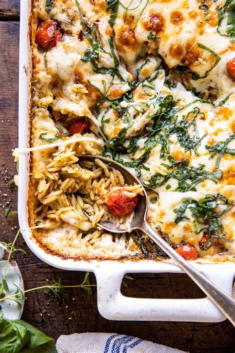 Easiest One Pan Caprese Pesto Orzo Bake Artofit