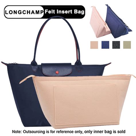 Felt Insert Bag For Longchamp Le Pliage Organizer Handbag Accessories