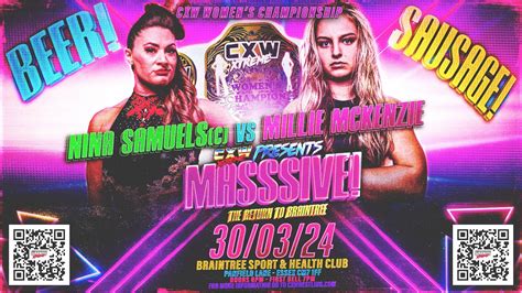 Cxw Womens Championship Nina Samuels Vs Millie Mckenzie Match