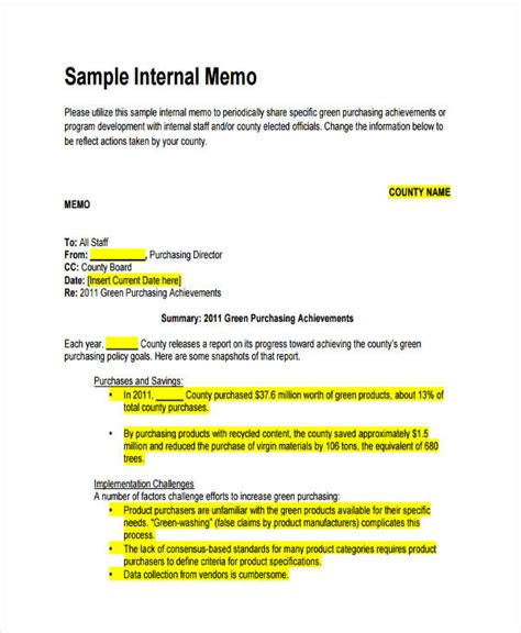 Formal Memo - 15+ Examples, Format, How to Format, Pdf