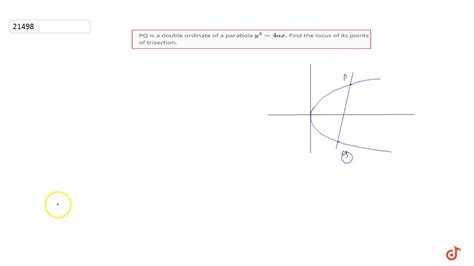 PQ Is A Double Ordinate Of A Parabola Y 2 4a Xdot Find The Locus Of