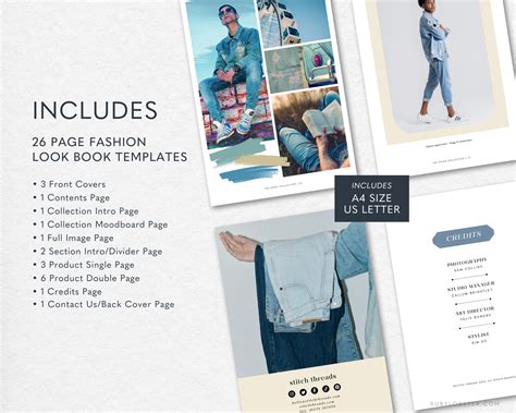 Fashion Lookbook Template Canva Magazine Template Fashion Catalog