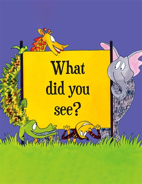 What Did You See Learn English With Story For Children Bedtime