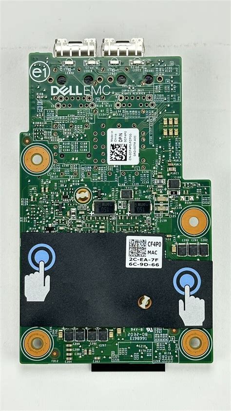 Dell Cf P Broadcom Dp Gb Dual Port Mezzanine Card Sfp Lom For