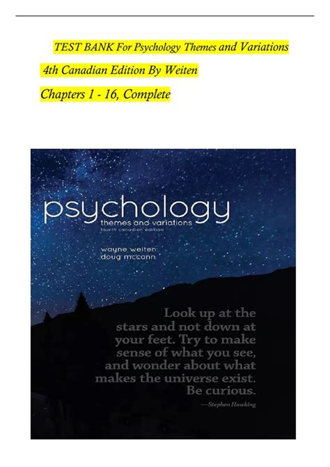 Psychology Themes And Variations 9th Edition 4