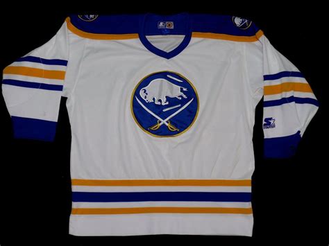 Buffalo Sabres Starter Jersey Vintage NHL White Alternate CCM 90s Rare ...