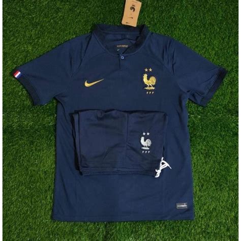 Jual Setelan Jersey Bola Prancis Home Piala Dunia Grade Ori Top