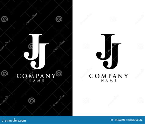 Jj, J Initial Company Name Logo Template Vector Stock Illustration ...