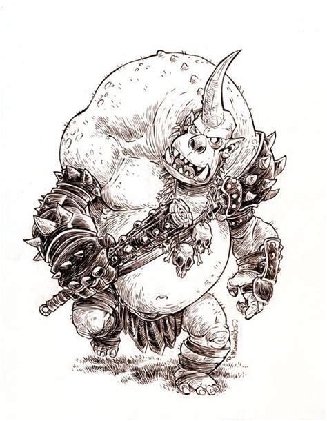 Ogre By Robbvision On Deviantart Creature Concept Art Concept