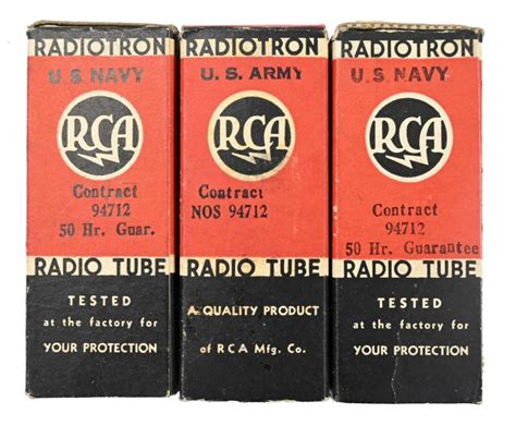 Worldwarcollectibles Us Ww Army Navy Radio Tube Set