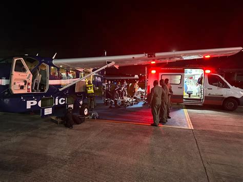 Grupamento Aéreo da PM e SAMU transportam dois pacientes de Campo