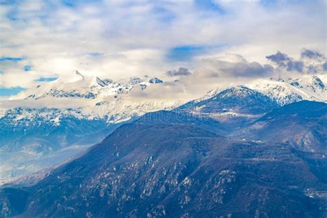 Alpes Mountains Aerial View, Piamonte, Italy Stock Image - Image of ...