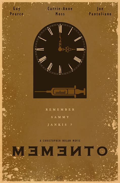 MEMENTO fan POSTER movie | Fan poster, Movie posters minimalist ...