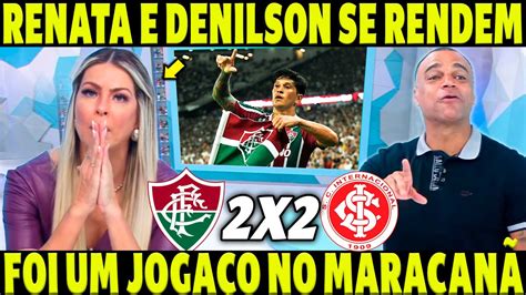 RENATA FAN E DENILSON RASGAM ELOGIOS FOI UM JOGAÇO NO MARACA