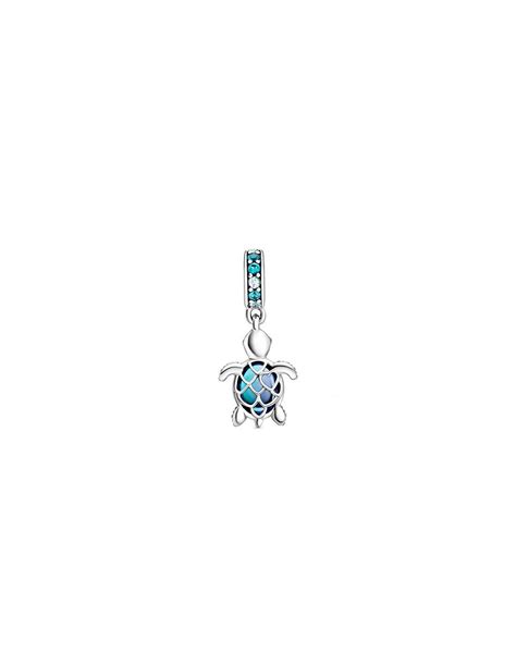 Pandora Charm Colgante Plata Tortuga Marina En Cristal De Murano