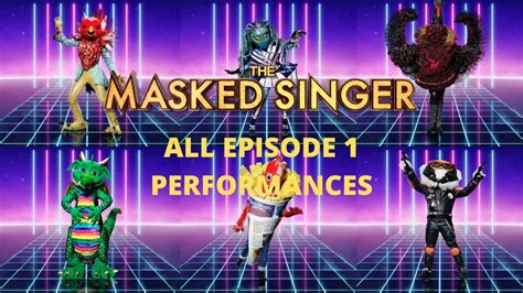 All Episode 1 Performances The Masked Singer Uk Ep1 Youtube