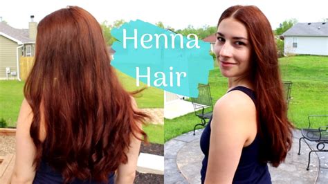 How I Naturally Color My Hair With Henna Red Henna On Long Mediumdark Brown Hair Youtube