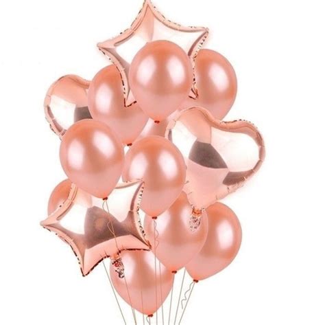 Bouquet Ballons Rose Gold