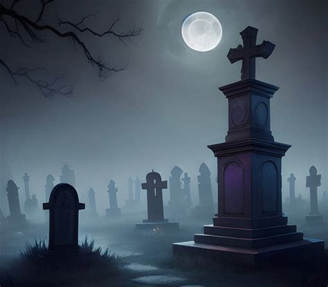 Spooky Graveyard by DubbedEmotions on DeviantArt