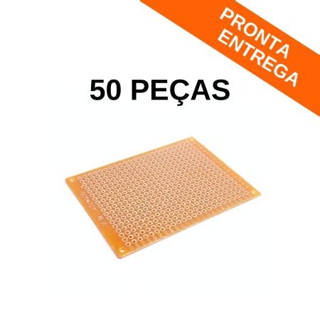 Kit 10 Peças Placa de Circuito Impresso Fenolite 05cm x 07cm