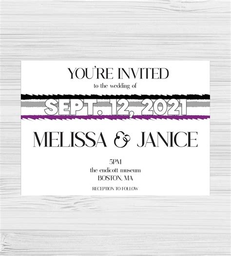 Wedding Invitation Dash Of Pride Llc