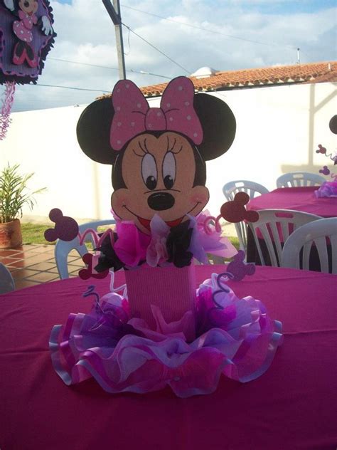 Centro De Mesa Minnie Mouse Centro De Mesa De Mickey Tema De Minnie