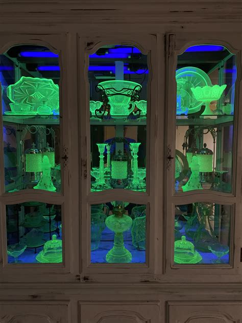 Cool Uranium Glass Collection Glowinthedarkstuff