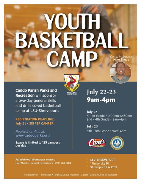 Caddo Parish Youth Basketball Camp Caddo Parish