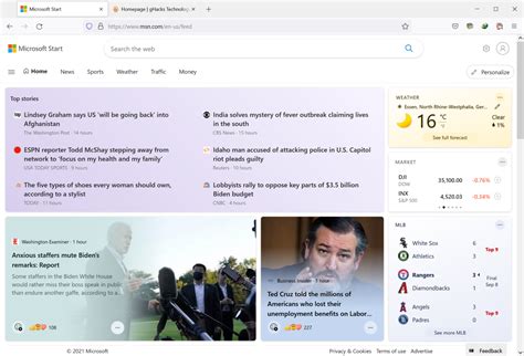 microsoft start news  interests expanded   web  apps