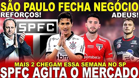 ACORDO FECHADO SPFC ACERTA 2 REFORÇOS BUSTOS E FERRARESI CHEGANDO