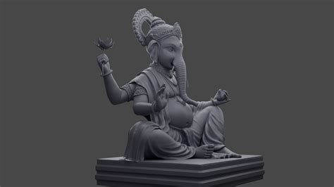 Lord Ganesha 3D Model $120 - .blend .fbx .obj - Free3D