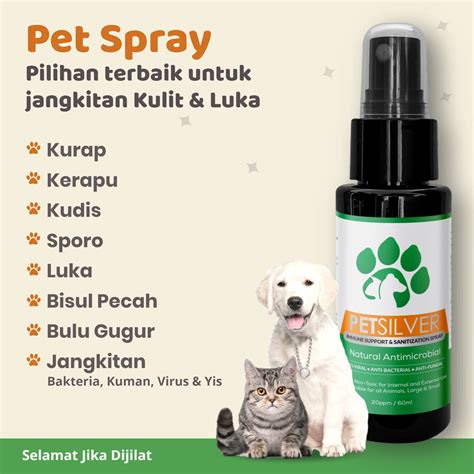 Petsilver Colloidal Silver Untuk Kucing Anjing Dll Ubat Luka Sporo