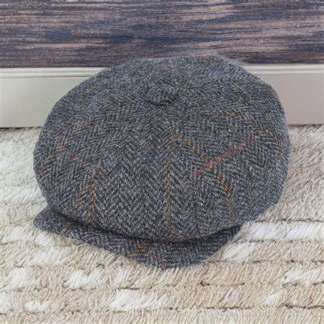 Newsboy Cap Peaky Blinders Men's Newsboy Flat Cap Tweed - Etsy