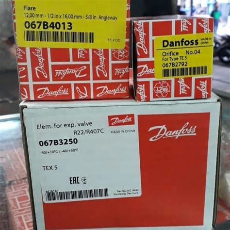 Jual EXPANSI THERMOSTAT DANFOSS TEX5 Plus Valve Body Dan Orifice